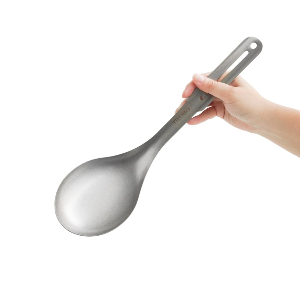 TiANN 鈦安可掛式 霸氣鈦湯勺 火鍋湯勺 分菜湯匙 公勺 大湯勺 勺子 純鈦餐具