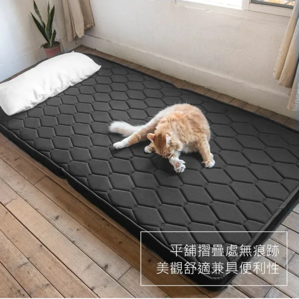 Obis 歐必斯鑽黑系列-ZAK 折折可折疊獨立筒床墊/薄墊[雙人5x6.2尺]